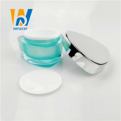 De purpere Zwarte Bruine Lege Plastic Kosmetische Roomkruiken verdubbelen Muur 5ml 50ml 10 Oz 10 Gram Plastic Containers